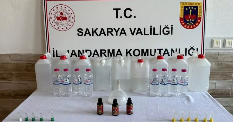 Sakarya da sahte içki operasyonunda 6 şüpheli yakalandı