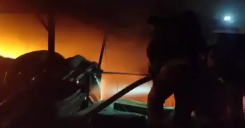 Kahramanmaraş’ta iş yeri yangını