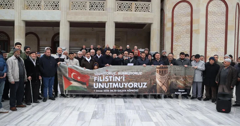 TÜGVA, Filistin deki zulme karşı 81 ilde basın açıklaması yaptı