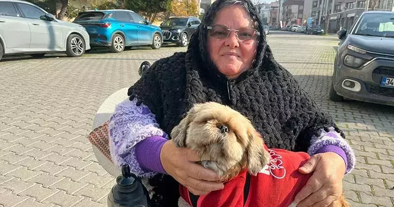 Yürüme yetisi sonrası eşini de kaybetti; can dostu Fıstık ile hayata tutundu