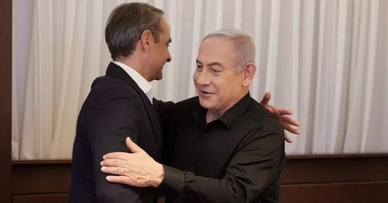 Yunan halkına açık ihanet: Miçotakis Netanyahu görüşmesine tepki yağdı!