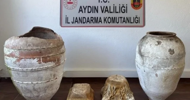 Söke de tarihi eser operasyonu Roma ve Neolitik döneme ait parçalar ele geçirildi Aydın Haberleri