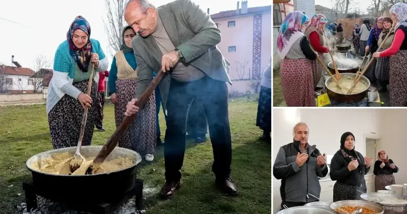 Kastamonu da Regaib Gecesi nde asırlık helva ikramı geleneği yaşatıldı Hayat Haberleri
