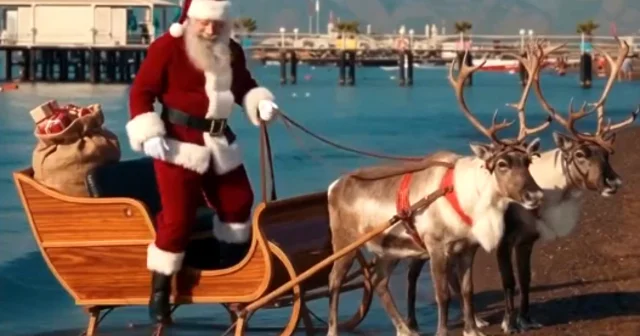 Antalya da Noel Baba nın yapay zeka görselleri ve figürlerine ilgi Antalya Haberleri