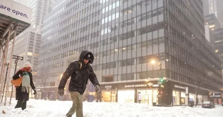 Kar fırtınası ABD’yi vurdu