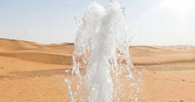 Nehir yok, kuyu yok, yağmur yok... Sahra Çölü nün göbeğinde yoktan su aktı! Sözcü Gazetesi