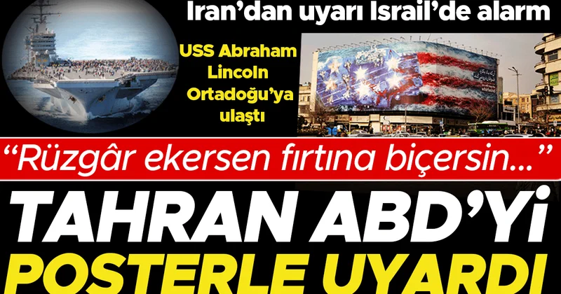 İran’dan uyarı İsrail’de alarm...USS Abraham Lincoln Ortadoğu’ya ulaştı