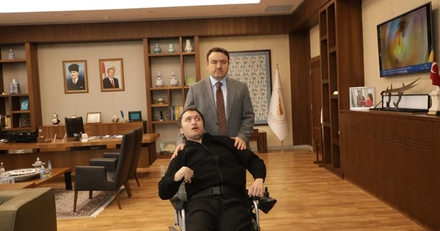 Vali Musa Işın, engelli vatandaşı makamında ağırladı Kütahya Haberleri