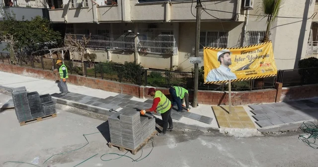Tarsus Belediyesi kent genelinde kaldırımları yeniliyor Mersin Haberleri