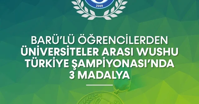 BARÜ lü öğrencilerden Üniversiteler Arası Wushu Türkiye Şampiyonası nda 3 madalya Bartın Haberleri