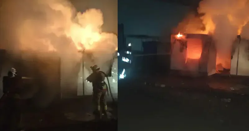 Hatay’da konteyner yangını