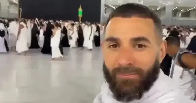 Karim Benzema’dan umre ziyareti: En iyisinin iyisi elhamdulillah VİDEO İZLE