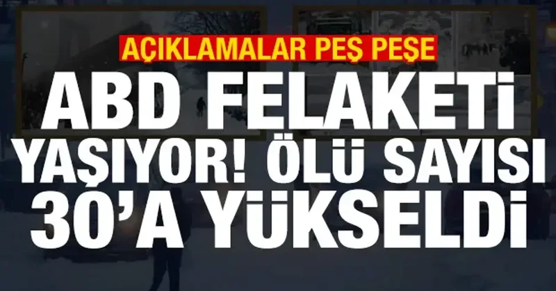 ABD de kar fırtınası! Ölü sayısı 30 a yükseldi