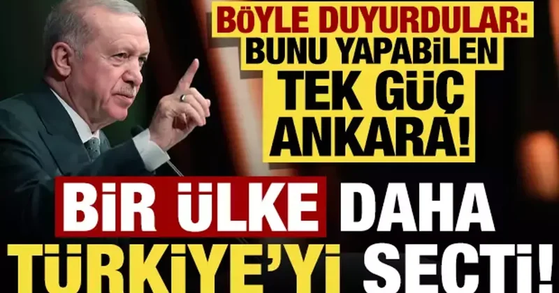 Bir ülke daha Türkiye yi seçti! Geleceklerini Ankara üzerinden şekillendirecekler...