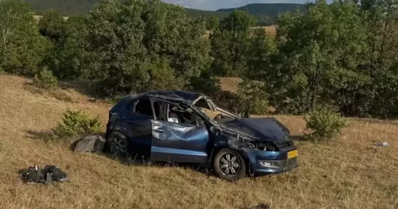 Kastamonu da devrilen otomobilin sürücüsünden acı haber