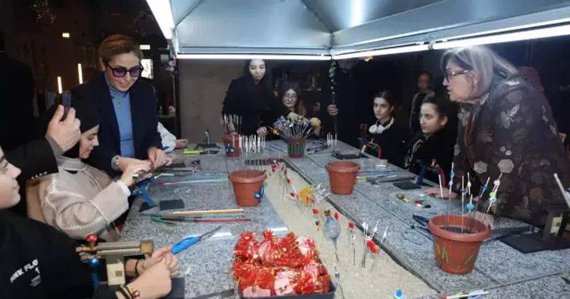 Başkan Şahin’den yarıyıl tatili atölyelerine ziyaret