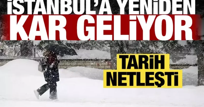 İstanbul a yeniden kar geliyor! Meteoroloji uzmanı net tarih verdi