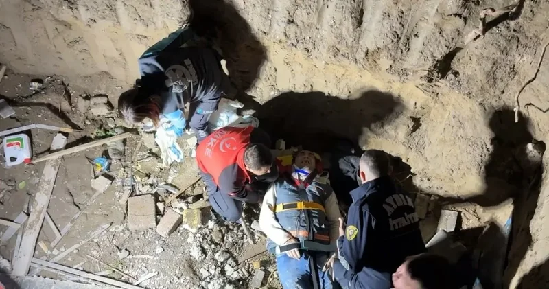 Tuvaletini yapmak için girdiği inşaatta düştü