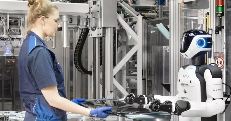 Alman otomotiv devinde işler değişiyor, robotlar üretim hattına çıkarıldı