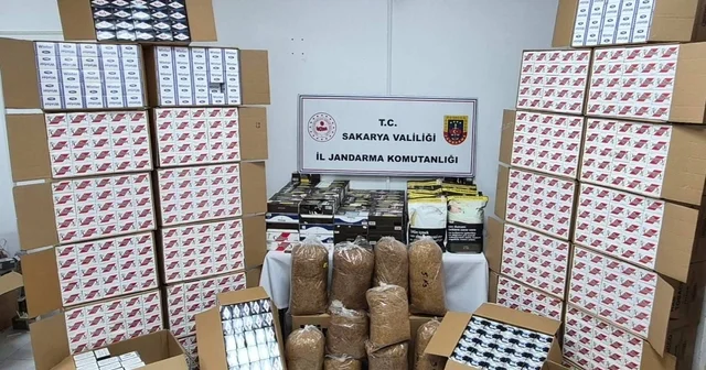 Sakarya da jandarmadan kaçak tütün baskını: 4 gözaltı Sakarya Haberleri