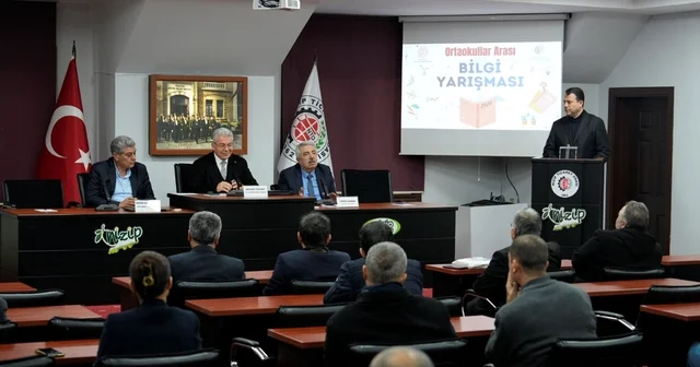 Nizip te 19. Ortaokullar arası bilgi yarışmasının kura çekimi yapıldı Gaziantep Haberleri