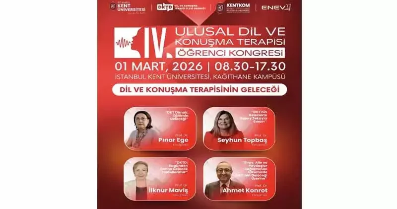 4. Ulusal Dil ve Konuşma Terapisi Öğrenci Kongresi düzenlenecek