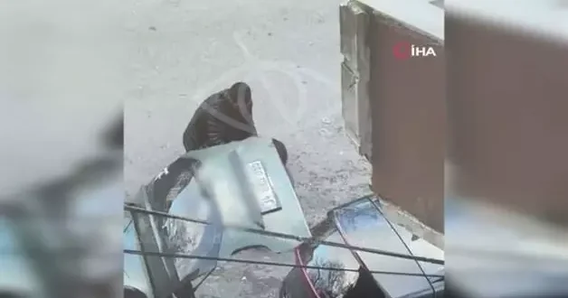 Boşanma aşamasındaki eşine sokakta dehşeti yaşattı! Korku dolu anlar kamerada