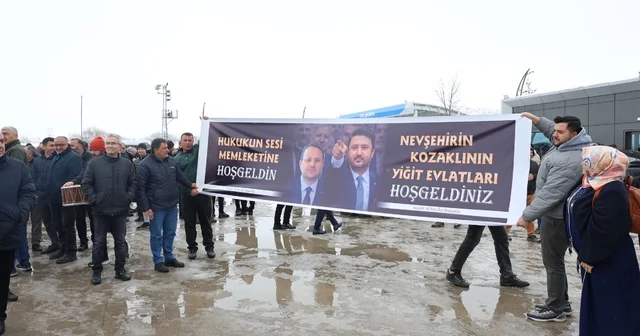 Adalet Bakanı Akın Gürlek, memleketi Nevşehir de davul zurnayla karşılandı Nevşehir Haberleri