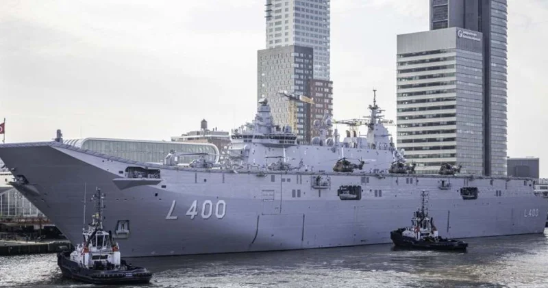 Rotherdam Limanı’na bağlanan 4 Türk savaş gemisi Hollanda’yı şaşırttı