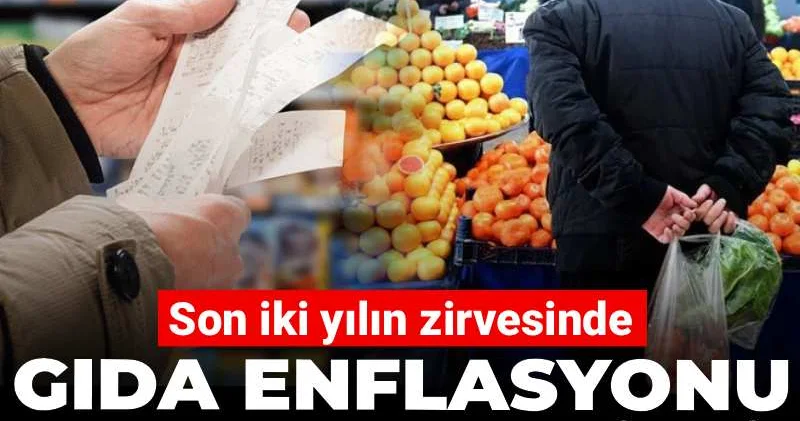 Gıda enflasyonu aldı başını gitti! Son iki yılın zirvesinde