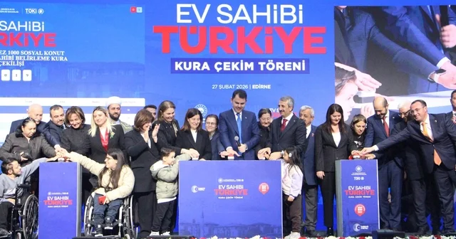 Bakan Kurum: 2 milyondan fazla konutu dönüştürdük Edirne Haberleri