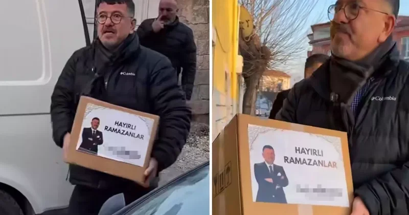 CHP li Veli Ağbaba nın yardım kolileri büyük tartışma yarattı