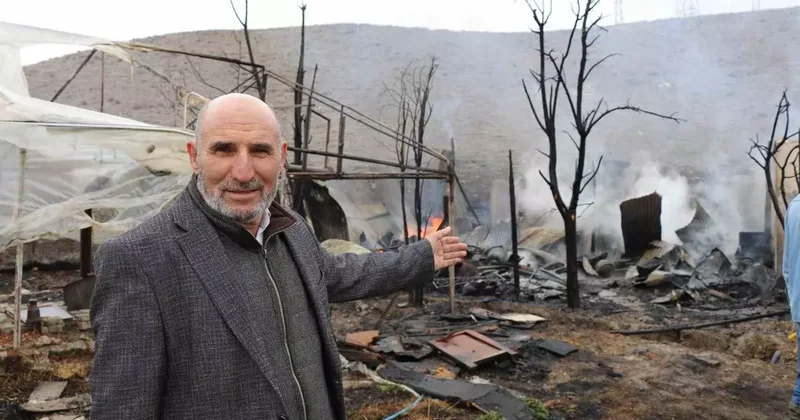 Oltu’da yangın: Arı kovanları yandı! 2 buçuk milyon lira maddi kayıp tespit edildi