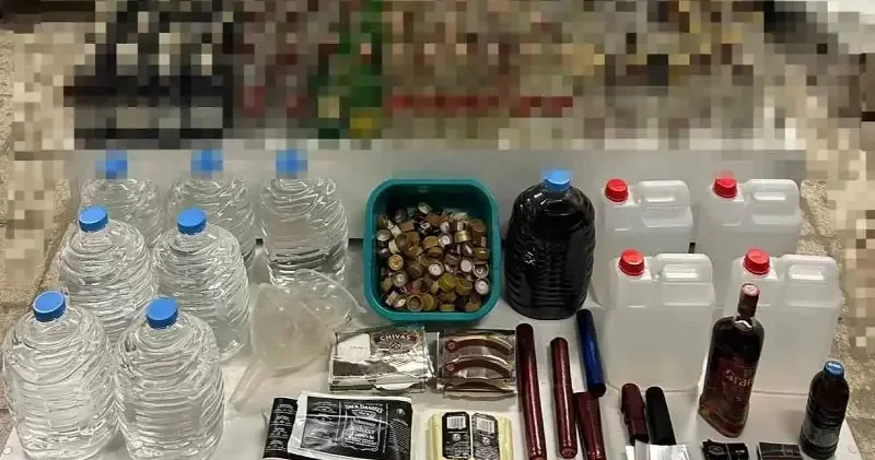 Sahte alkol imalathanesine baskın: Üç gözaltı Eskişehir Haberleri