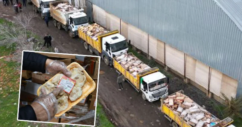 SON DAKİKA: Tüketim tarihi geçmiş tam 50 ton tavuk! Kimyasal zincir Urfa haberleri Son dakika haberleri