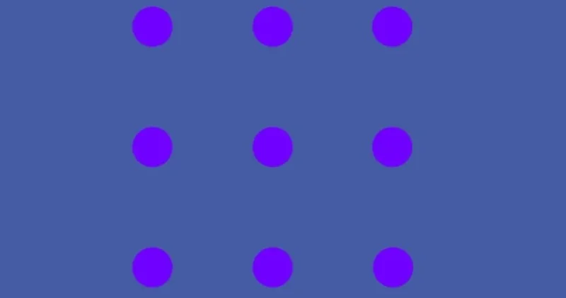 Kaç tane mavi nokta görüyorsunuz? Bu optik illüzyon beynimizle oyun oynuyor!