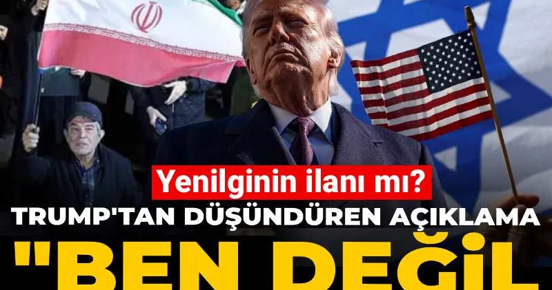 Yenilginin ilanı mı? Trump tan düşündüren Ben değil onlar yalvarıyor açıklaması