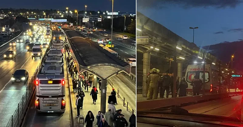 Bahçelievler’de metrobüs ayağının üstünden geçen kadın yaralandı
