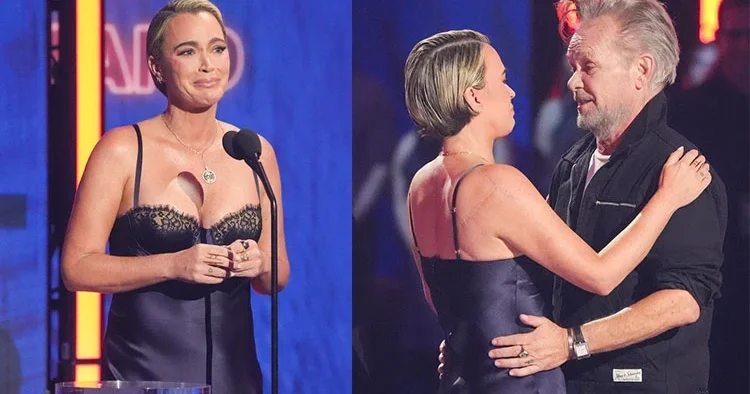 Baba kız sahnede ağladılar, herkesi de ağlattılar… ‘Ben kanser olduğumda baş ucumdan ayrılmadı, hayatımı o kurtardı!’