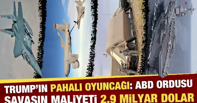 ABD’nin askeri envanteri eriyor! Savaşın maliyeti 2,9 milyar dolar!
