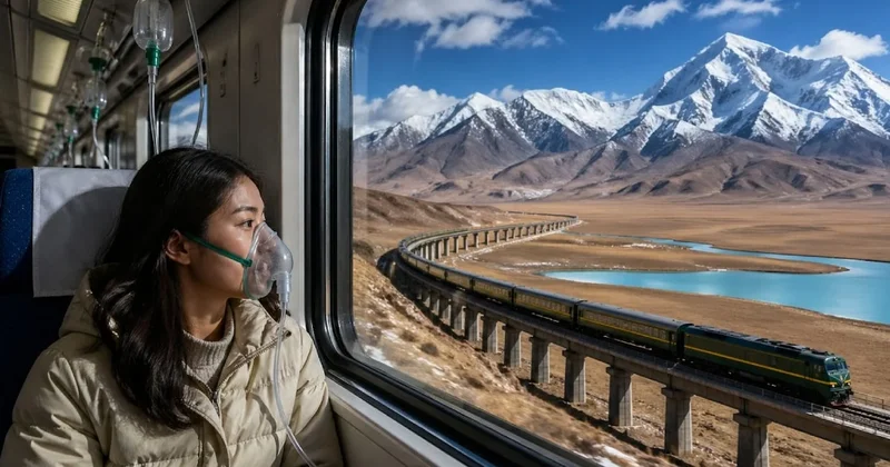 Bu trende nefes almak için maske şart: 5 bin metrede ilerliyor, yolculara oksijen veriliyor Sözcü Gazetesi