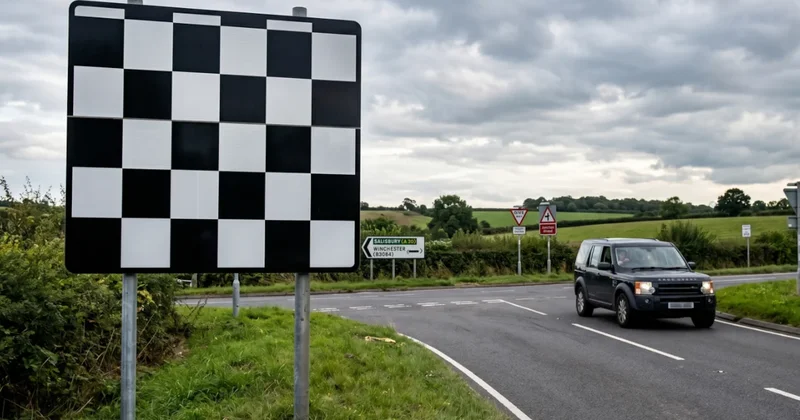 Yollara siyah beyaz damalı tabelalar yerleştirildi: İşte anlamı Sözcü Gazetesi