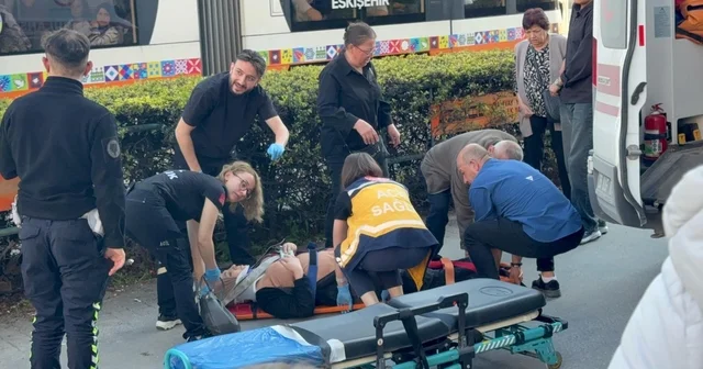 Kaldırıma çıkan araç yayayı ezdi Eskişehir Haberleri