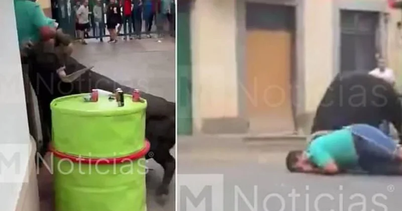 Bariyer bile kurtaramadı! Azgın boğa seyirciyi feci şekilde öldürdü