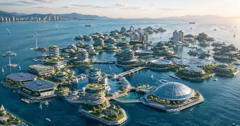 Denizin ortasına dev şehir kuracaklar: Bu şehir su üzerinde yüzecek Sözcü Gazetesi