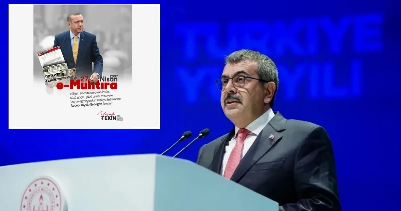 Milli Eğitim Bakanı Tekin den vesayet mesajı: Demokrasinin yegane sahibi milletin kendisidir Türkiye Haberleri