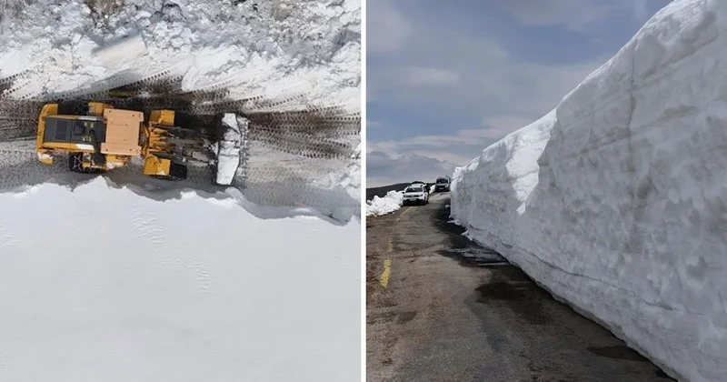 Ordu da nisan sonunda 4 metre kar