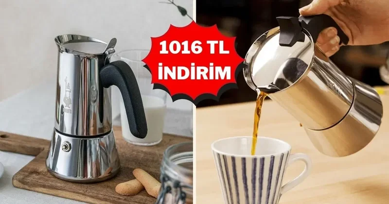 Gerçek espresso keyfi şimdi indirimde: Bialetti Venus moka pot