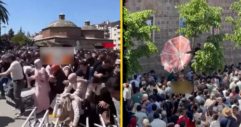 10 ton bedava dağıtıldı, insanlar birbirinin üstünden geçti