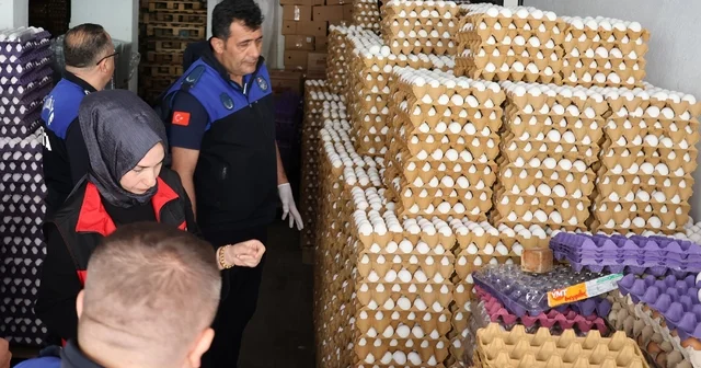 Haliliye de sağlıksız depoya baskın: 5 bin koli yumurta imha edildi Şanlıurfa Haberleri